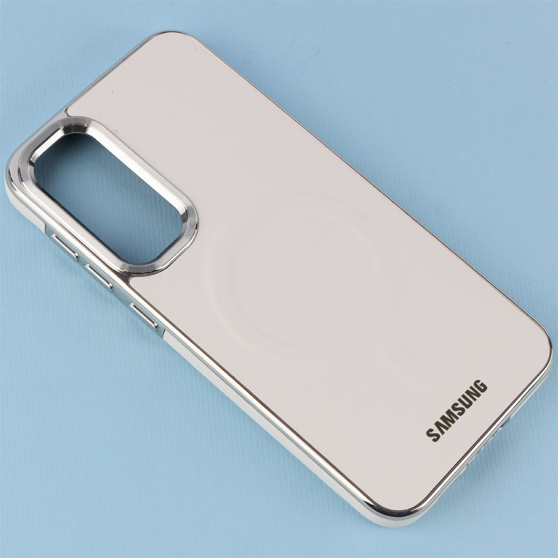 قاب چرمی مگ سیف سامسونگ Galaxy S23 FE 5G دور لنز براق