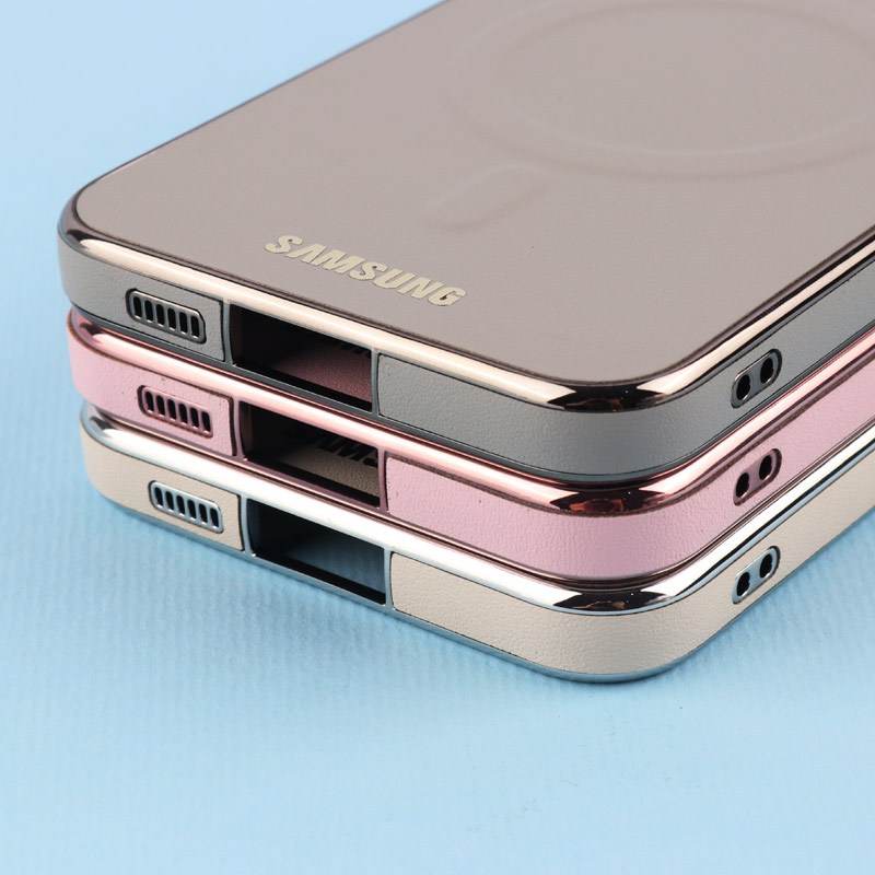 قاب چرمی مگ سیف سامسونگ Galaxy S23 FE 5G دور لنز براق