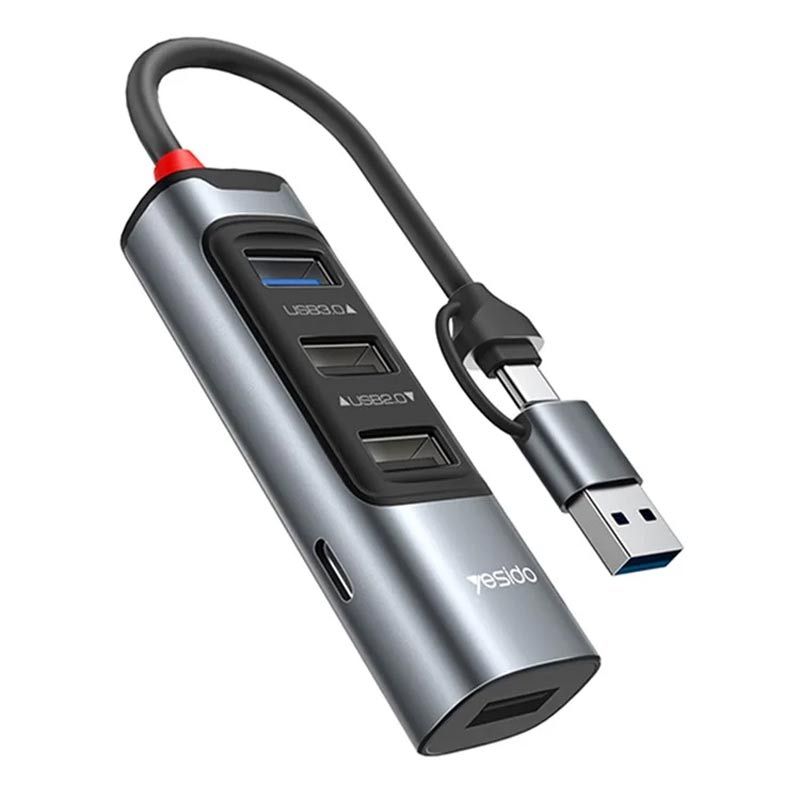 هاب 5 پورت Type-C /USB یسیدو HB20