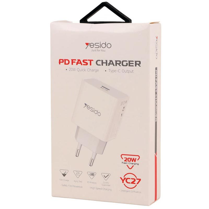 کلگی فست شارژ Yesido YC27 3A PD 20W Type-C