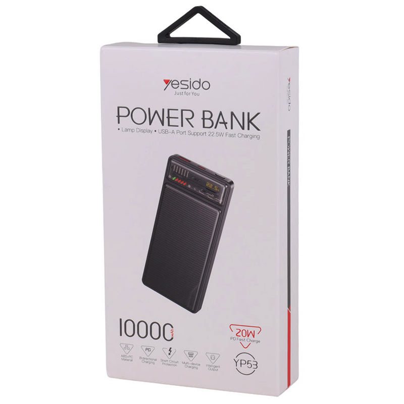 پاور بانک فست شارژ 10000 یسیدو Yesido YP53 PD 22.5W