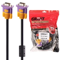 کابل VGA 3+6 گریت Great طول 3 متر