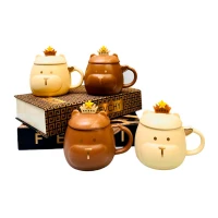 ماگ سرامیکی خرس برنده درب دار کد PS103208