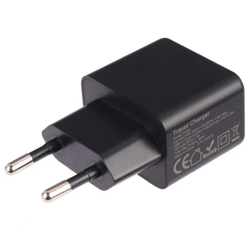 کلگی فست شارژ Yesido YC63 Gan 3A QC PD 30W Type-C