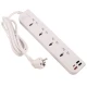 چند راهی 4 خانه برق یسیدو MC18 با کابل 2 متری + شارژر USB و Type-C