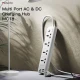 چند راهی 4 خانه برق یسیدو MC18 با کابل 2 متری + شارژر USB و Type-C