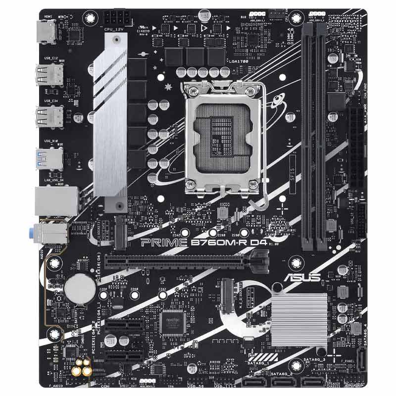 مادربرد ایسوس ASUS Prime B760M-R D4 DDR4 LGA 1700