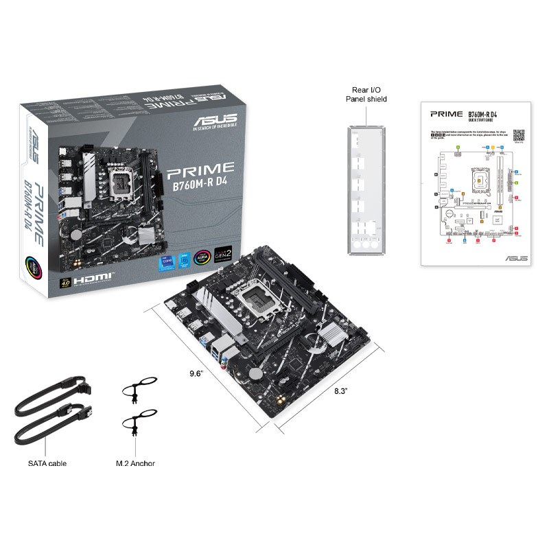 مادربرد ایسوس ASUS Prime B760M-R D4 DDR4 LGA 1700