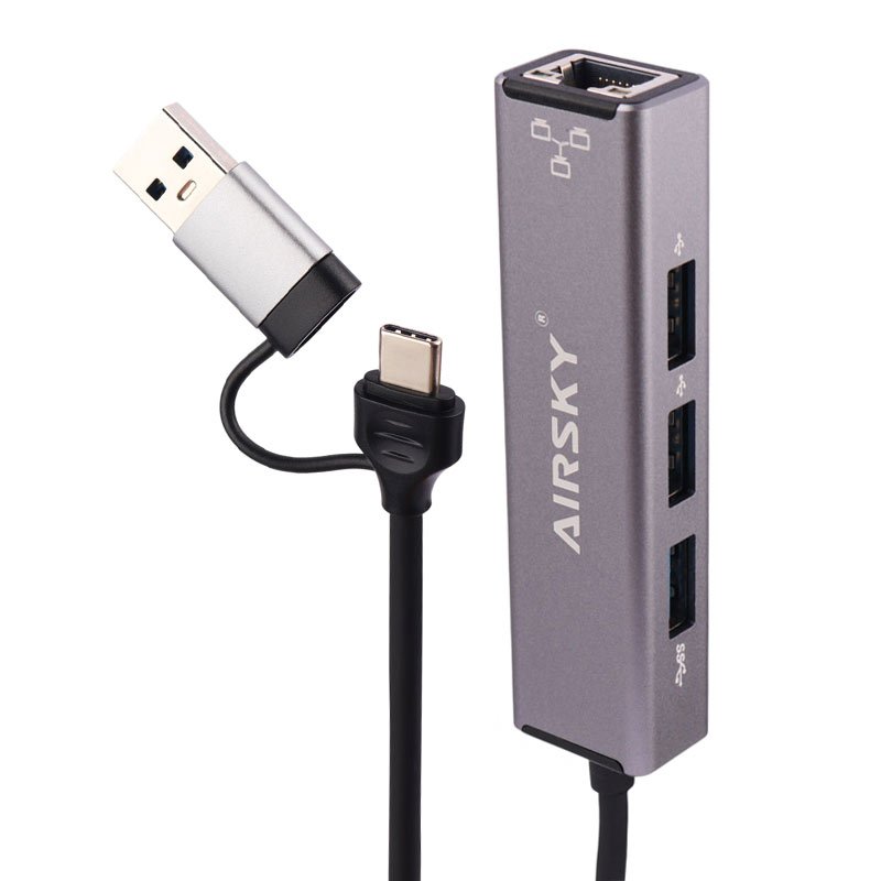 هاب 4 پورت Type-C /USB آیفورتک Airsky HC-78