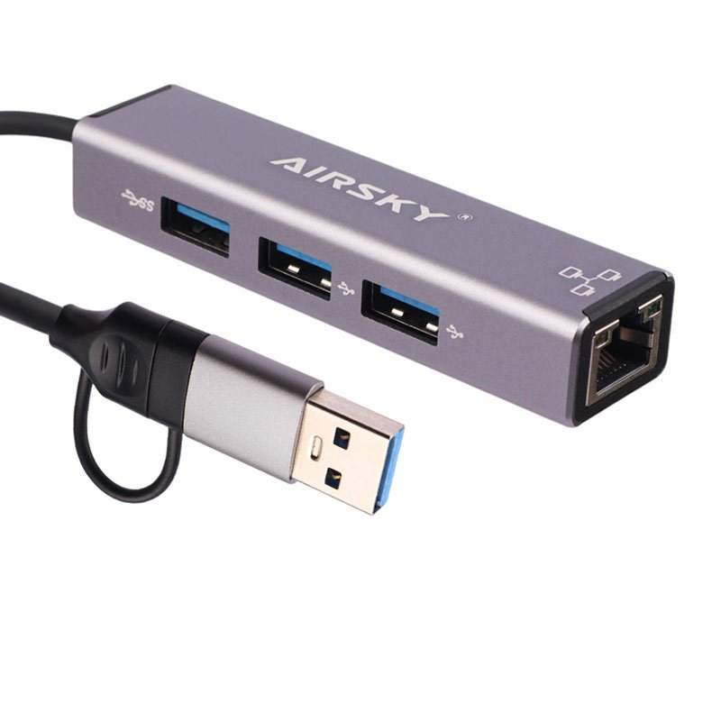 هاب 4 پورت Type-C /USB آیفورتک Airsky HC-78