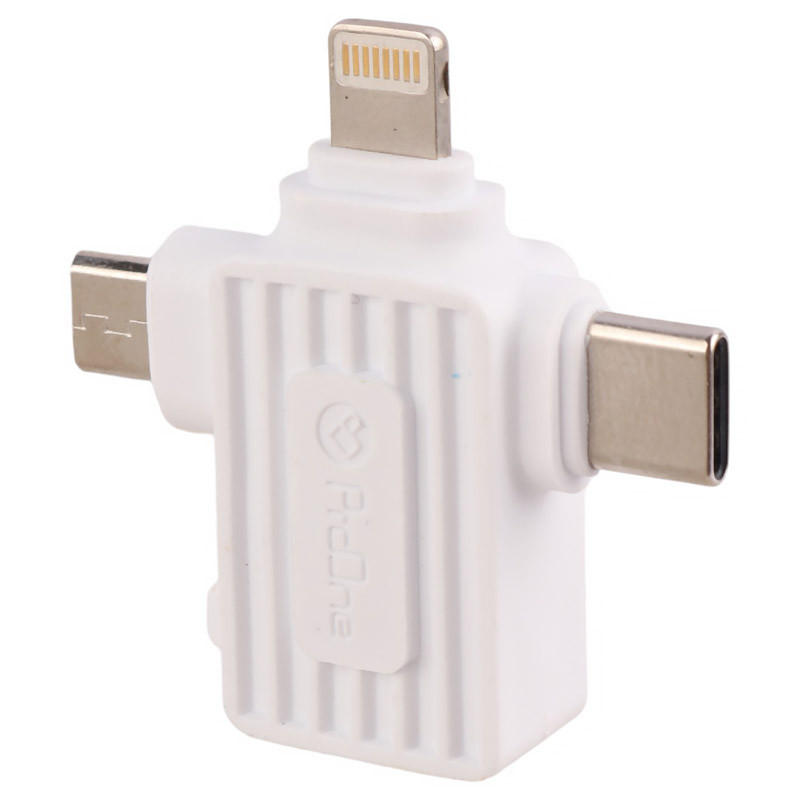 تبدیل Proone PCO10 OTG USB To MicroUSB / Lightning / Type-C