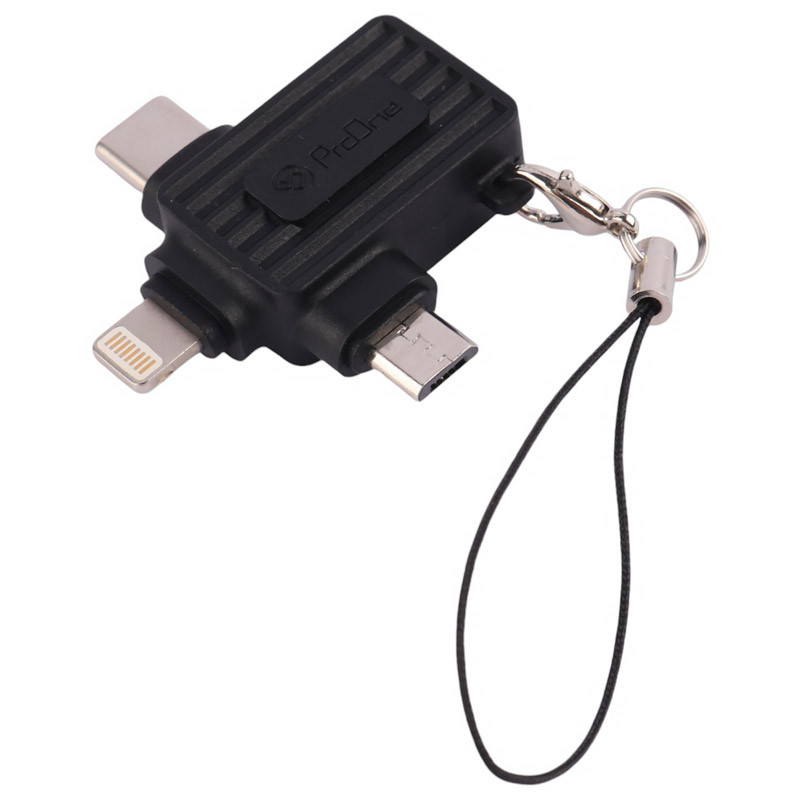 تبدیل Proone PCO10 OTG USB To MicroUSB / Lightning / Type-C