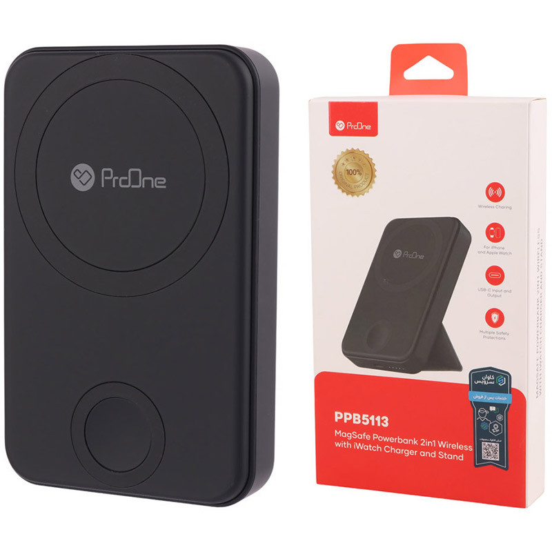 پاور بانک بی سیم فست شارژ پرووان PPB5113 PD 20W ظرفیت 10000 میلی آمپر ساعت