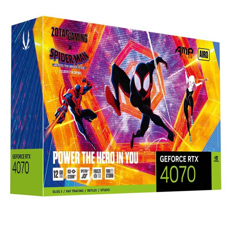 کارت گرافیک Zotac Gaming GeForce RTX 4070 AMP AIRO 12GB GDDR6X 192Bit