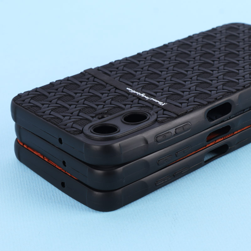 قاب ژله ای سامسونگ Galaxy A06 طرح حصیری محافظ لنزدار Pro Camera