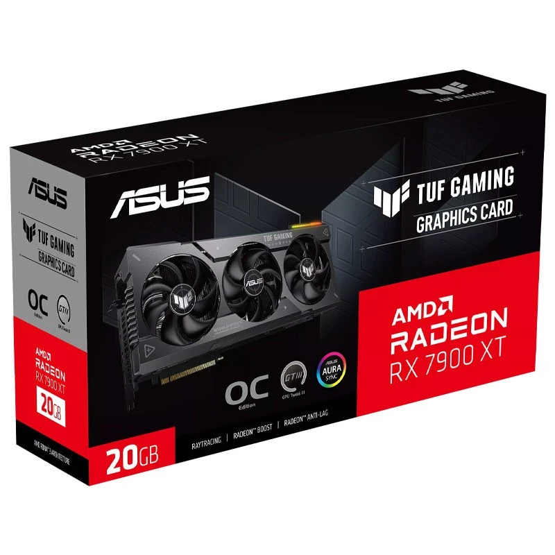 کارت گرافیک ASUS TUF Gaming Radeon RX7900 XT OC Edition 20GB GDDR6 320Bit