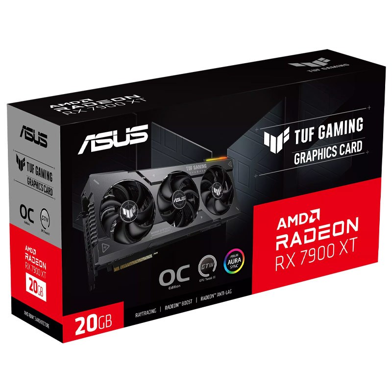 کارت گرافیک ASUS TUF Gaming Radeon RX7900 XT OC Edition 20GB GDDR6 320Bit
