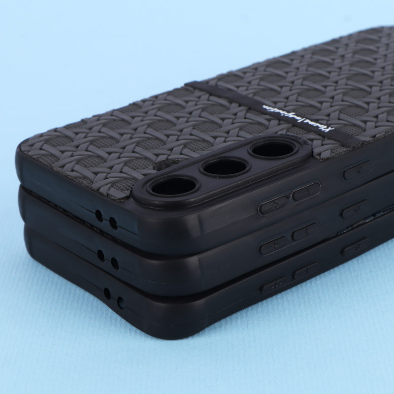 قاب ژله ای سامسونگ Galaxy S24 FE طرح حصیری محافظ لنزدار Pro Camera