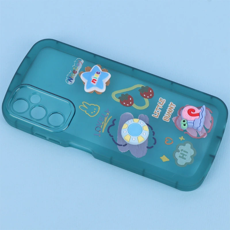 قاب Fashion Case سامسونگ Galaxy A05s عروسک برجسته محافظ لنزدار