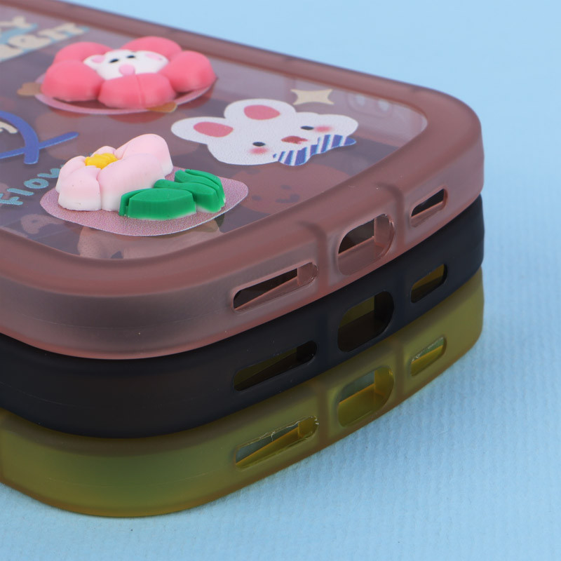 قاب Fashion Case آیفون iPhone 12 Pro Max عروسک برجسته محافظ لنزدار