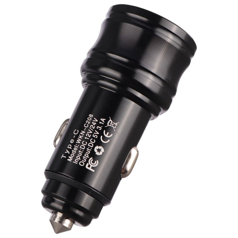 شارژر فندکی فست شارژ WKN-C208 3.1A QC3.0 PD 15.5W