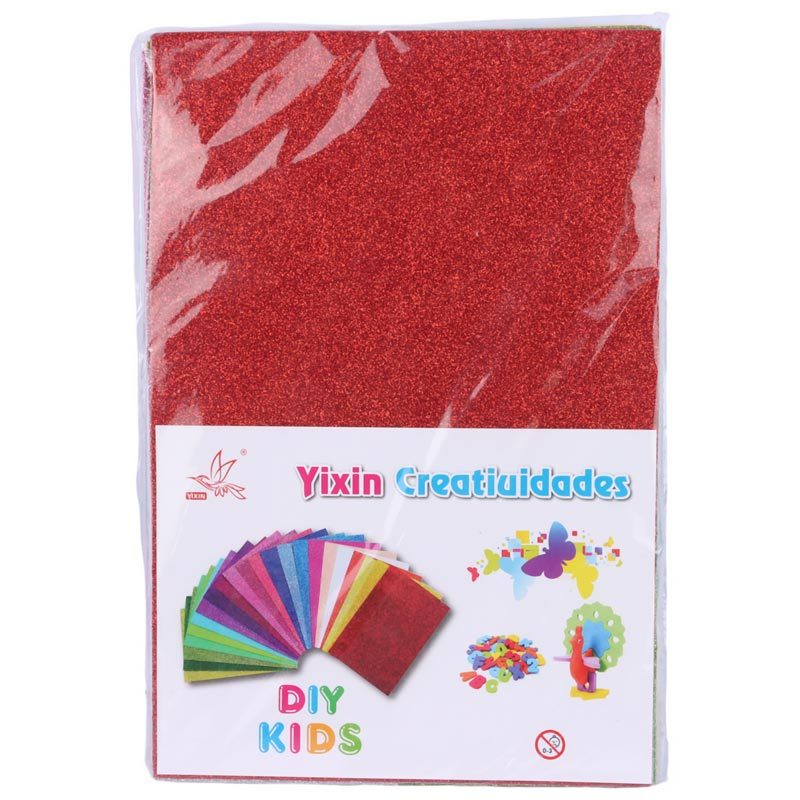 فوم رنگی اکلیلی Yixin Diy Kids A4 بسته 10 عددی