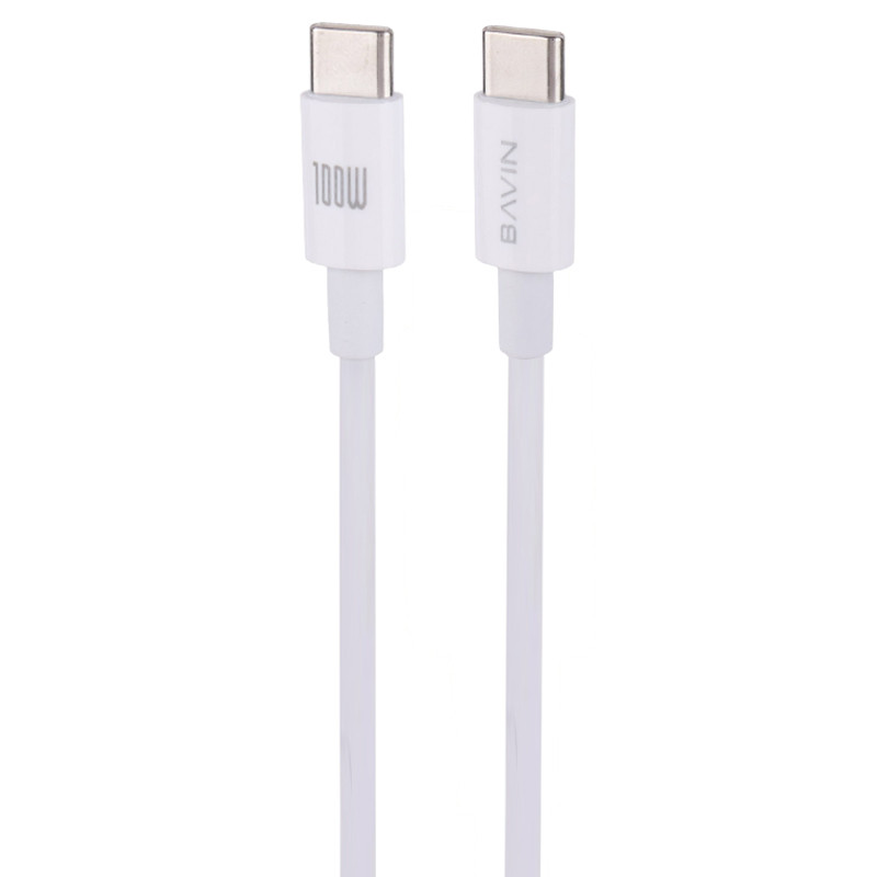 کابل تبدیل فست شارژ Bavin CB274-100W Type-C To Type-C 100W 1.5m