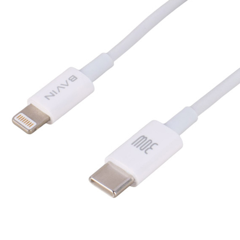 کابل تبدیل فست شارژ Bavin CB274 Type-C To Lightning PD 30W 1m