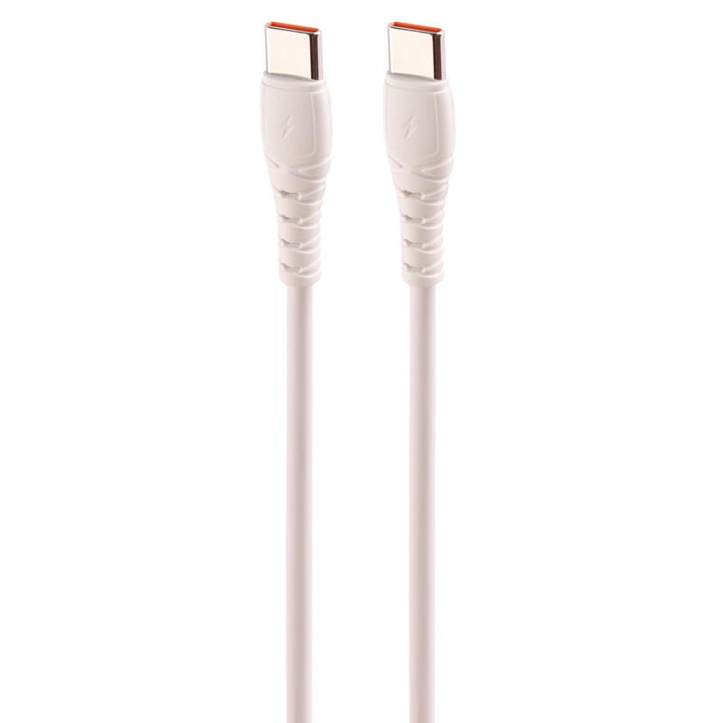 کابل تبدیل فست شارژ Shoosh SH280C Type-C To Type-C 6A 1.1m