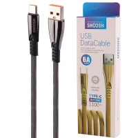 کابل تایپ سی فست شارژ Shoosh SH130C 6A 1.1m