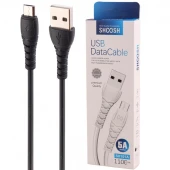 کابل میکرو یو اس بی فست شارژ Shoosh SH101A 5A 1.1m