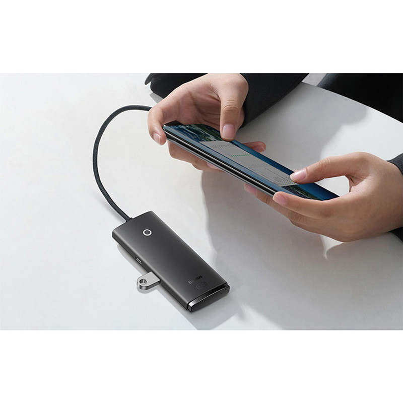 هاب 4 پورت Type-C باسئوس Airjoy WKQX080101