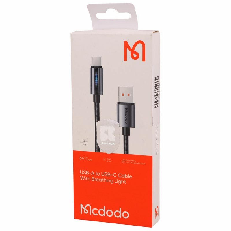 کابل تایپ سی فست شارژ Mcdodo CA-518 6A QC4.0 100W 1.2m