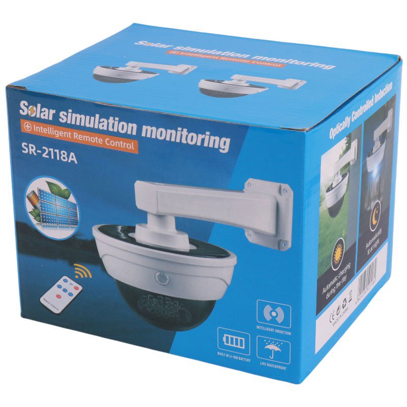 چراغ دیواری&nbsp;سنسوردار خورشیدی SR-2118A + ریموت کنترل
