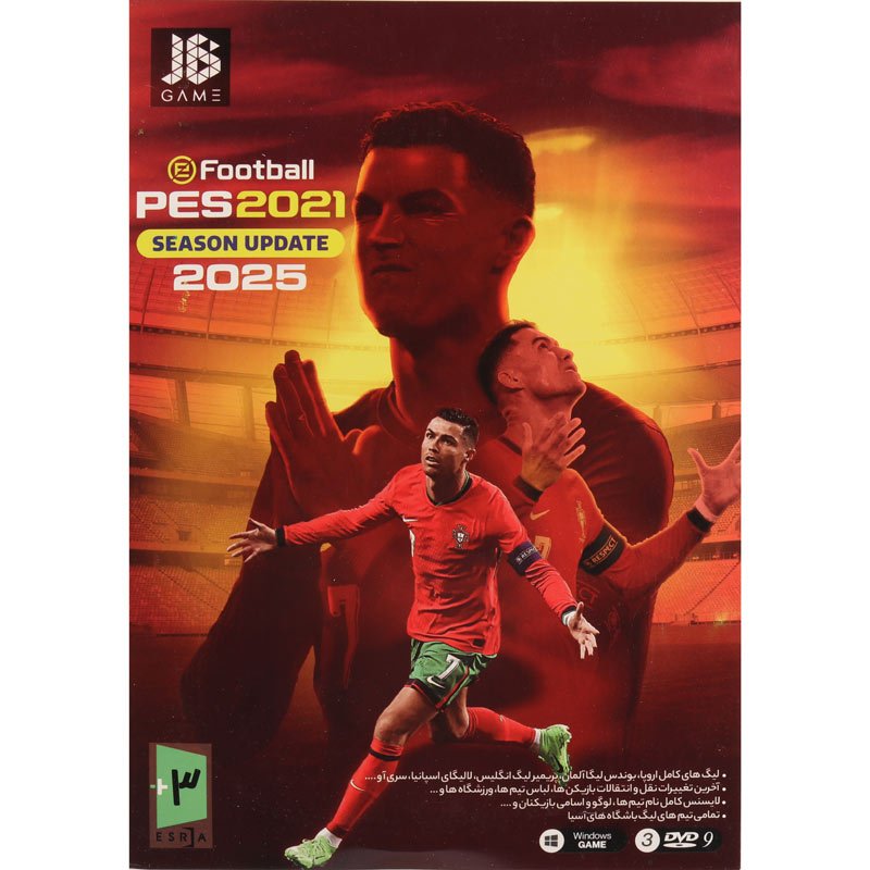 بازی eFootball PES 2021 Season Update 2025 3DVD9 JB.TEAM مناسب برای PC