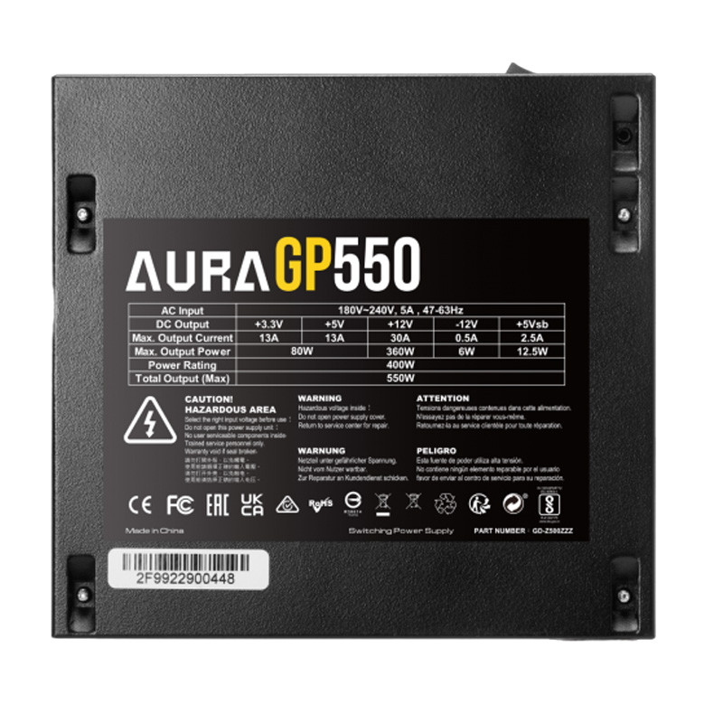 پاور گیم دیاس Gamdias Aura GP550 550W