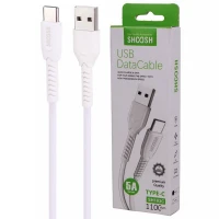 کابل تایپ سی فست شارژ Shoosh SH103C 5A 1.1m