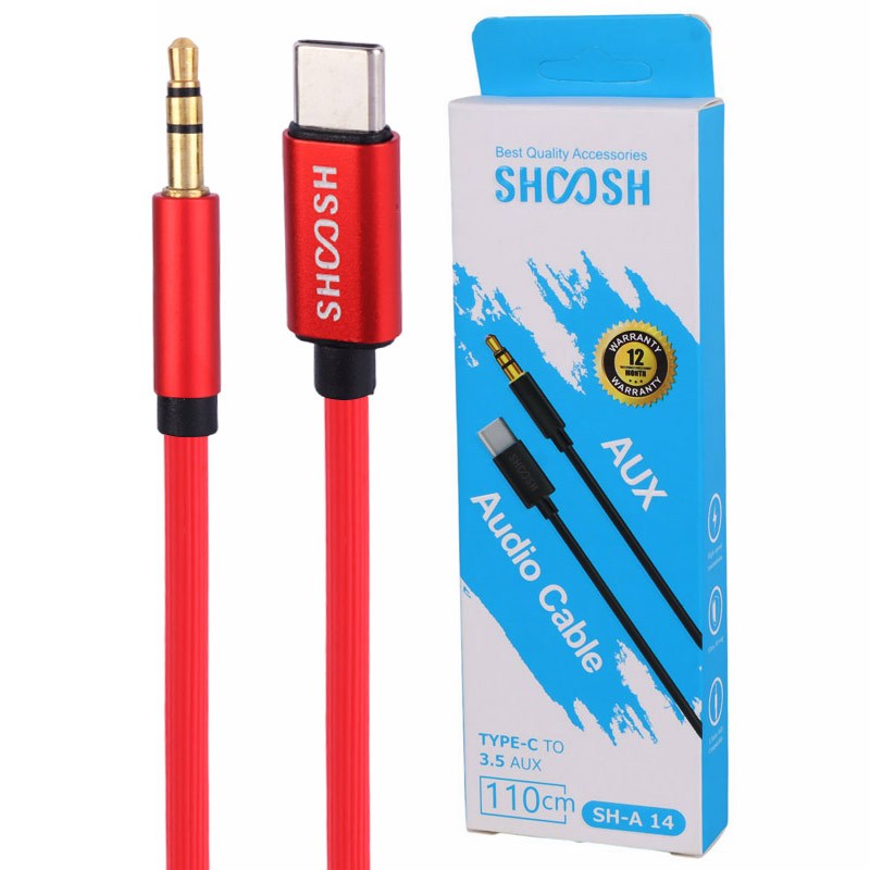 کابل تبدیل Shoosh SH-A14 Type-C To AUX 1.1m