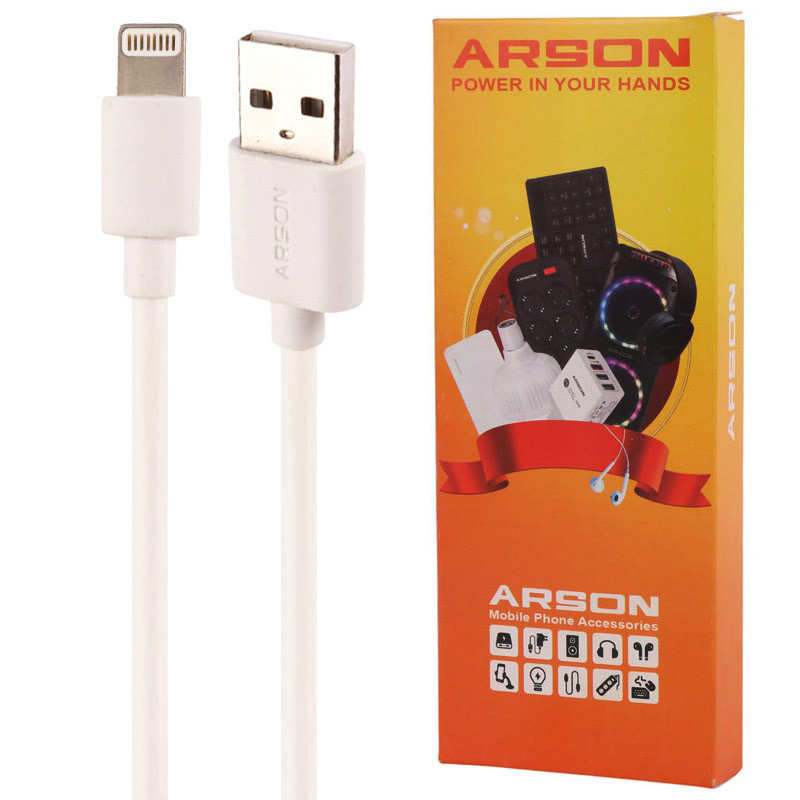 کابل آیفونی فست شارژ Arson AN-M6 2.1A 1m