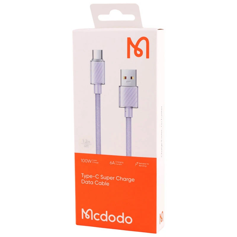 کابل تایپ سی فست شارژ Mcdodo CA-365 6A QC4.0 100W 1.2m