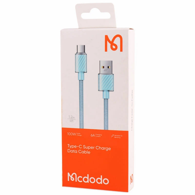 کابل تایپ سی فست شارژ Mcdodo CA-365 6A QC4.0 100W 1.2m