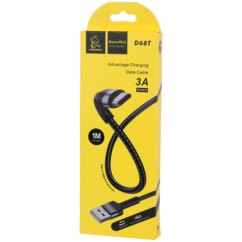 کابل تایپ سی فست شارژ Vdenmenv D68T 3A 1m