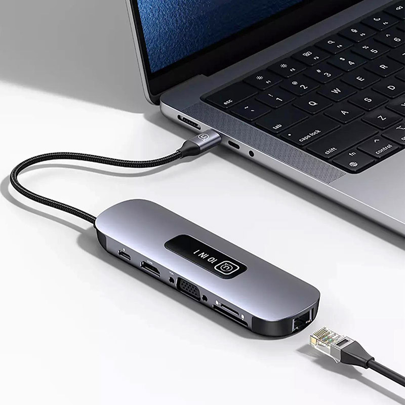 هاب 8 پورت Type-C یوسامز US-SJ643