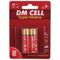باتری دوتایی قلمی DM Cell Super Alkaline LR6 AM3 1.5V AA