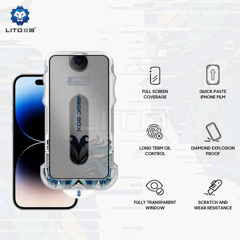 گلس پرایوسی D+ Tools Magic Glass Box لیتو آیفون iPhone 14 Plus / 13 Pro Max