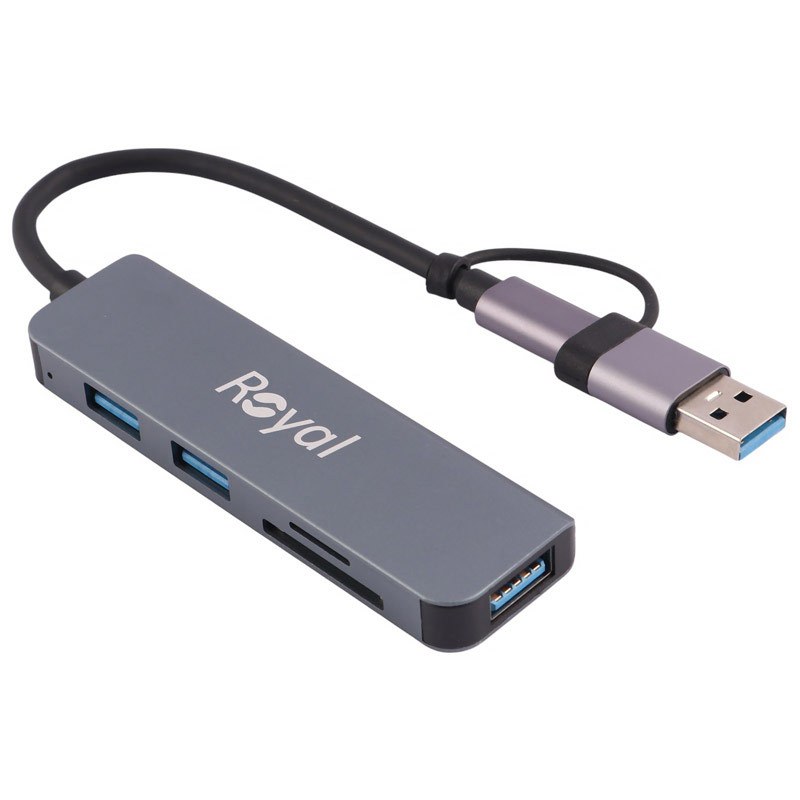 هاب 5 پورت Type-C /USB رویال RHC-30