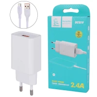 شارژر دیواری فست شارژ Vdenmenv DC01V 2.4A + کابل میکرو یو اس بی