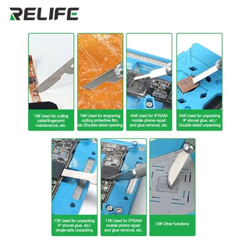 دسته تیغ 8 تکه تعویض Relife RL-101B