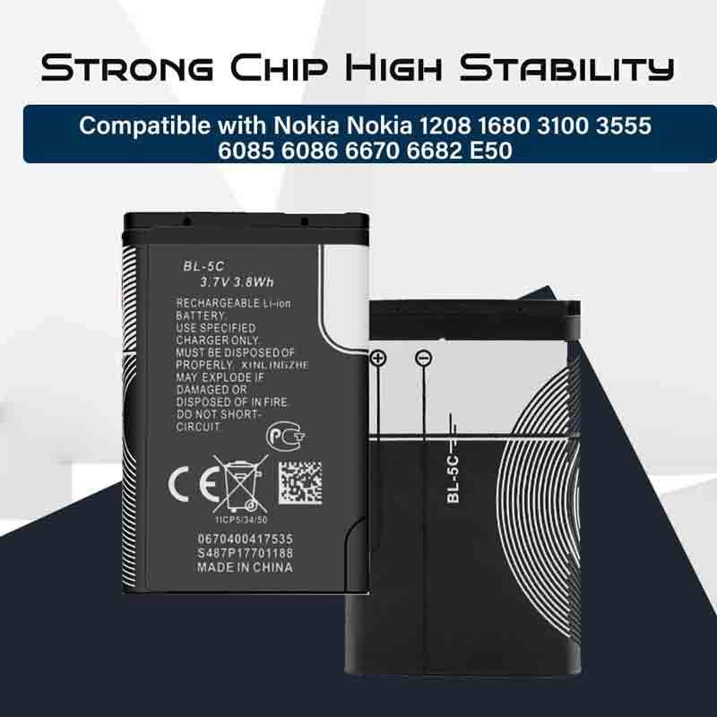 باتری موبایل اورجینال Nokia BL-5C بسته 10 عددی