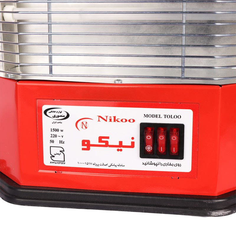 بخاری برقی فن دار نیکو Nikoo 1500W